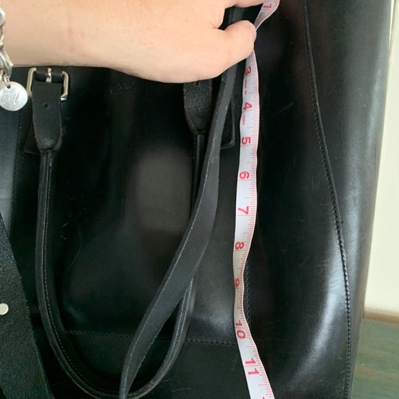 M0851 black leather tote - Picture 6 of 6